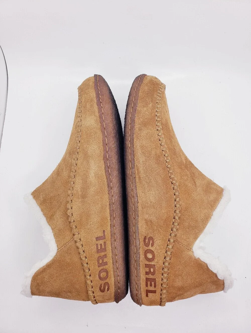 Sorel Manawan II Brown Suede Leather Slippers Slip On Loafers Men's Size 10